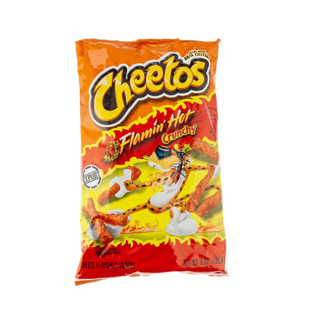 Cheetos Flamin Hot Crunchy Cheese Snacks 226 8g