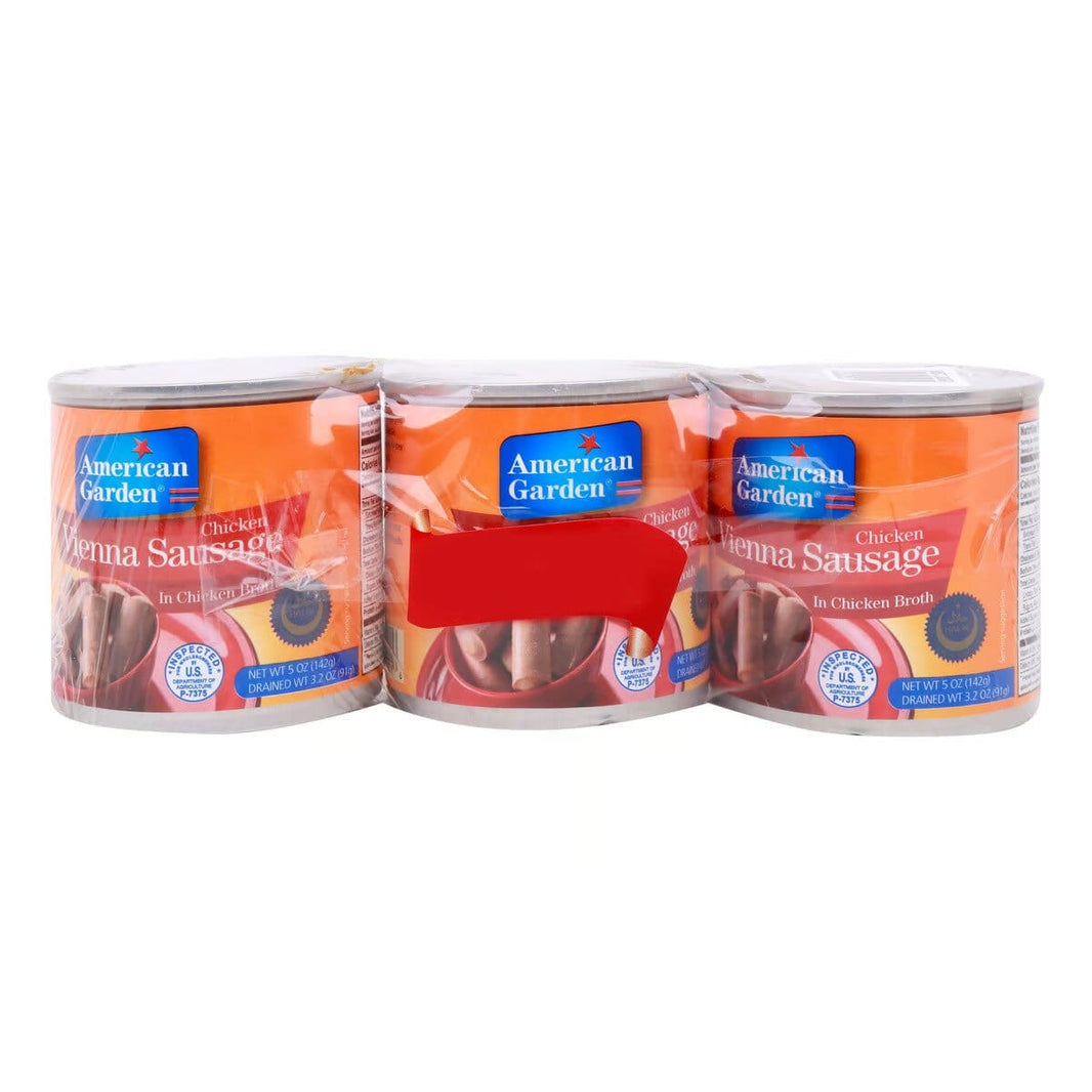 American Garden Vienna Sausage 142G X3 Prm