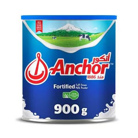 Anchor Fortified Full Cream Milk Powder From Grass Fed Cows, 900g