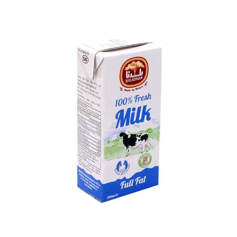 BALADNA LONG LIFE MILK FULL FAT 200 ML