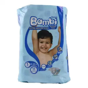 BAMBY EXTRA ABSORPTION DIAPERS 5 XL 11 PCS