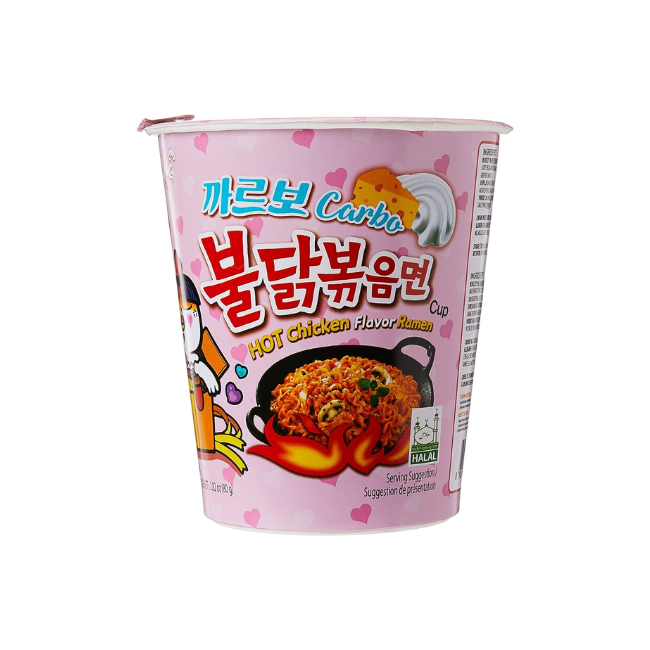 BULDAK CARBONARA HOT CHICKEN FLAVOUR CUP 80