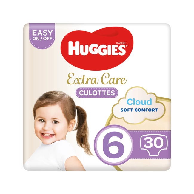 HUGGIES EXTRA CARE CULOTTES CLOUD 6- 30