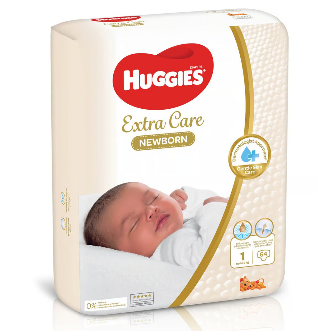 HUGGIES EXTRA CARE NEWBORN SIZE 1 -21