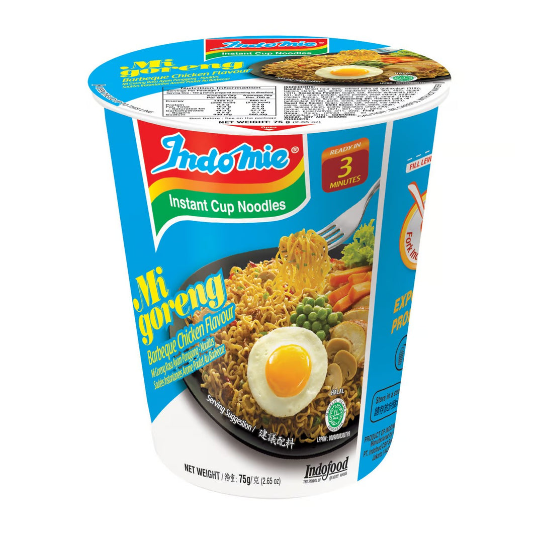 Indomie Cup Noodles Fried Barbeque Chicken 75 g