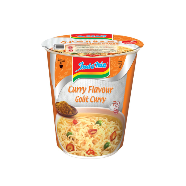 Indomie Curry Flavor Noodles Cup 60 g