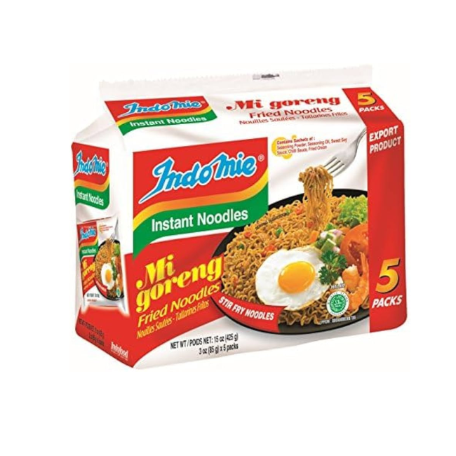 Indomie Fried Instant Noodles, 5x80g