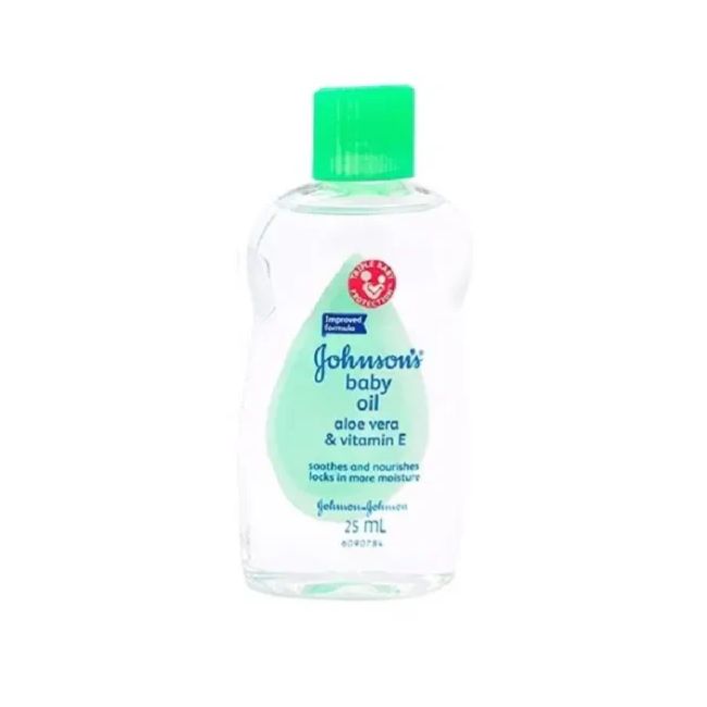 Johnson's Baby Oil with Aloe Vera & Vitamin E, 25ml