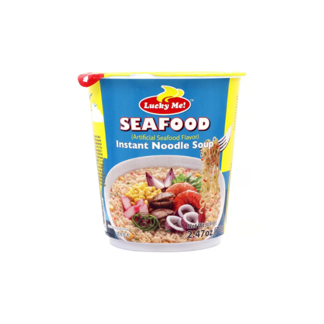 Lucky Me Seafood Noodles Cup 70 G