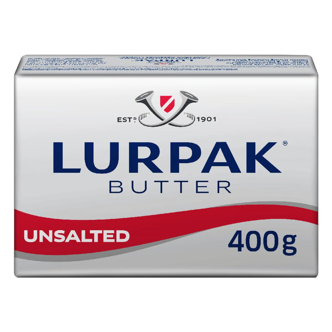 Lurpak Unsalted Block Butter, 400 g