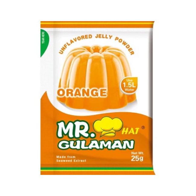 Mr. Hat Gulaman Orange Gelly Powder, 25g