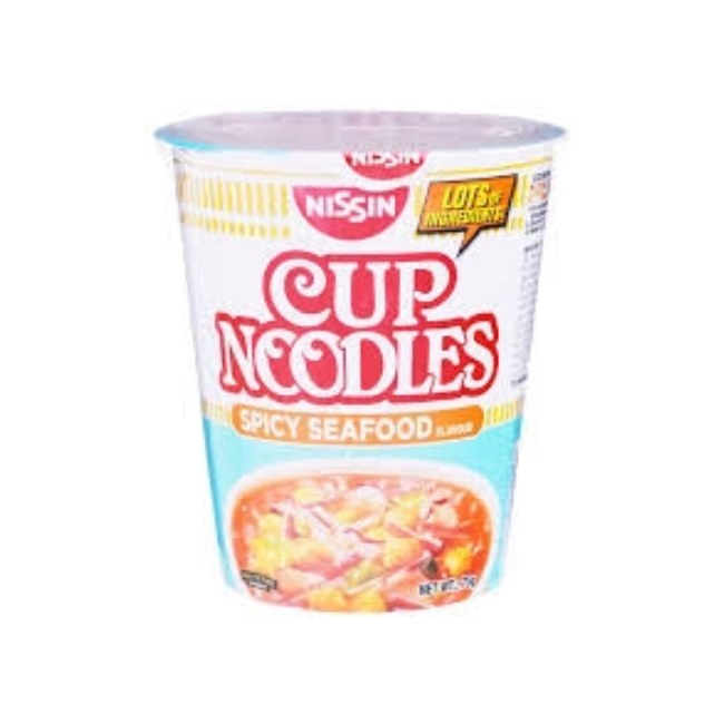 NISSIN CUP NOODLE SPICY SEA FOOD 70 GM