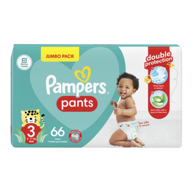 PAMPERS 3 -6-10 KG   66 DIAPPER