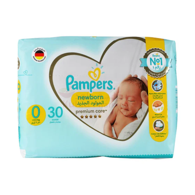 PAMPERS PREMIUM CARE S0 30 DIAPERS