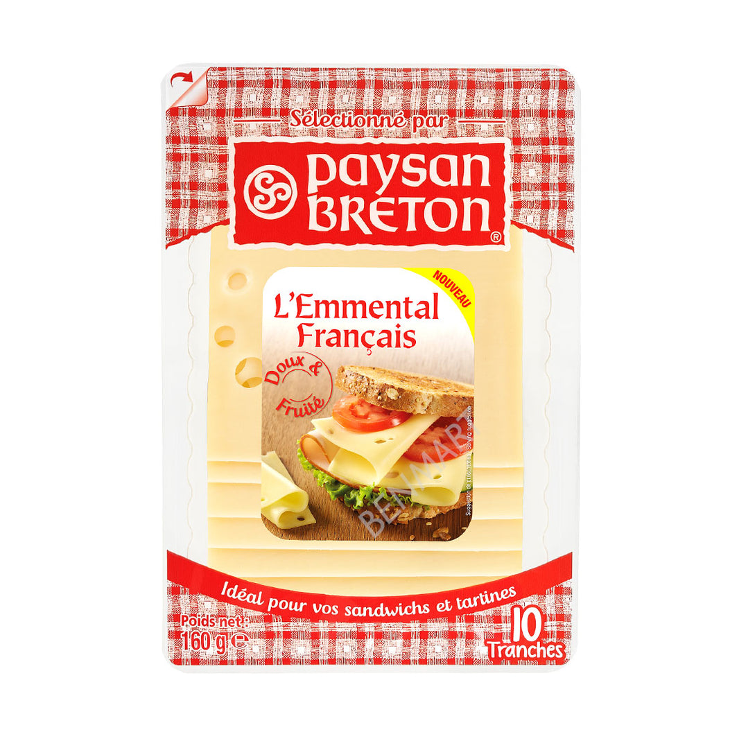 PAYSAN BRETON LE EMMENTAL SLICE 160GM