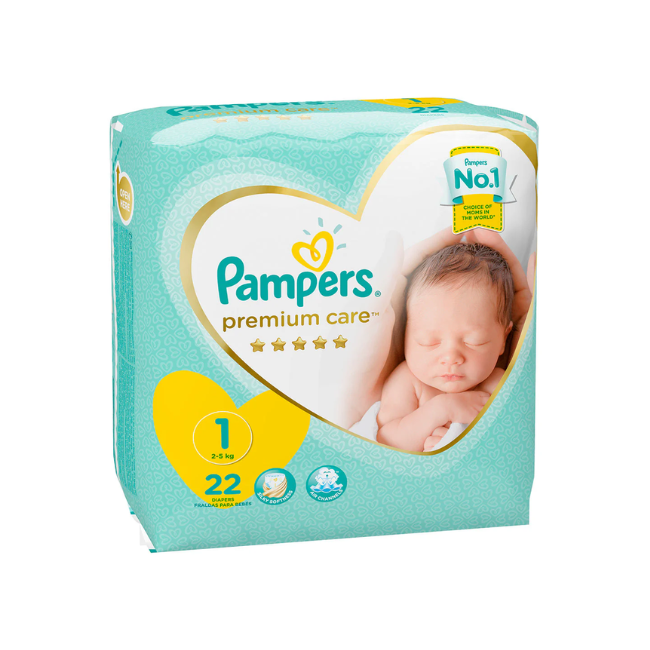 Pampers Premium Care Diapers Size 1 22 pcs